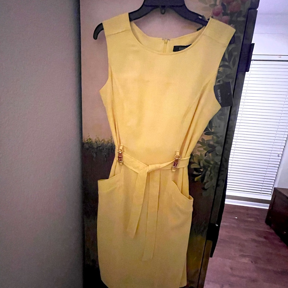 Ellen Tracy summer dress - new - yellow